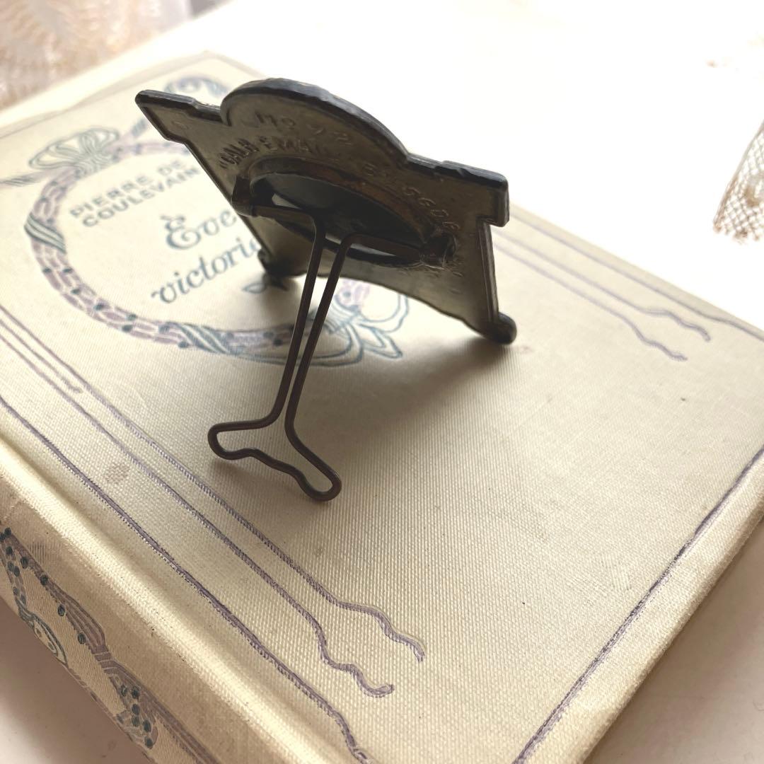 専用フランスアンティークフレーム　天使とローズガーランドレリーフ　小さな写真立て