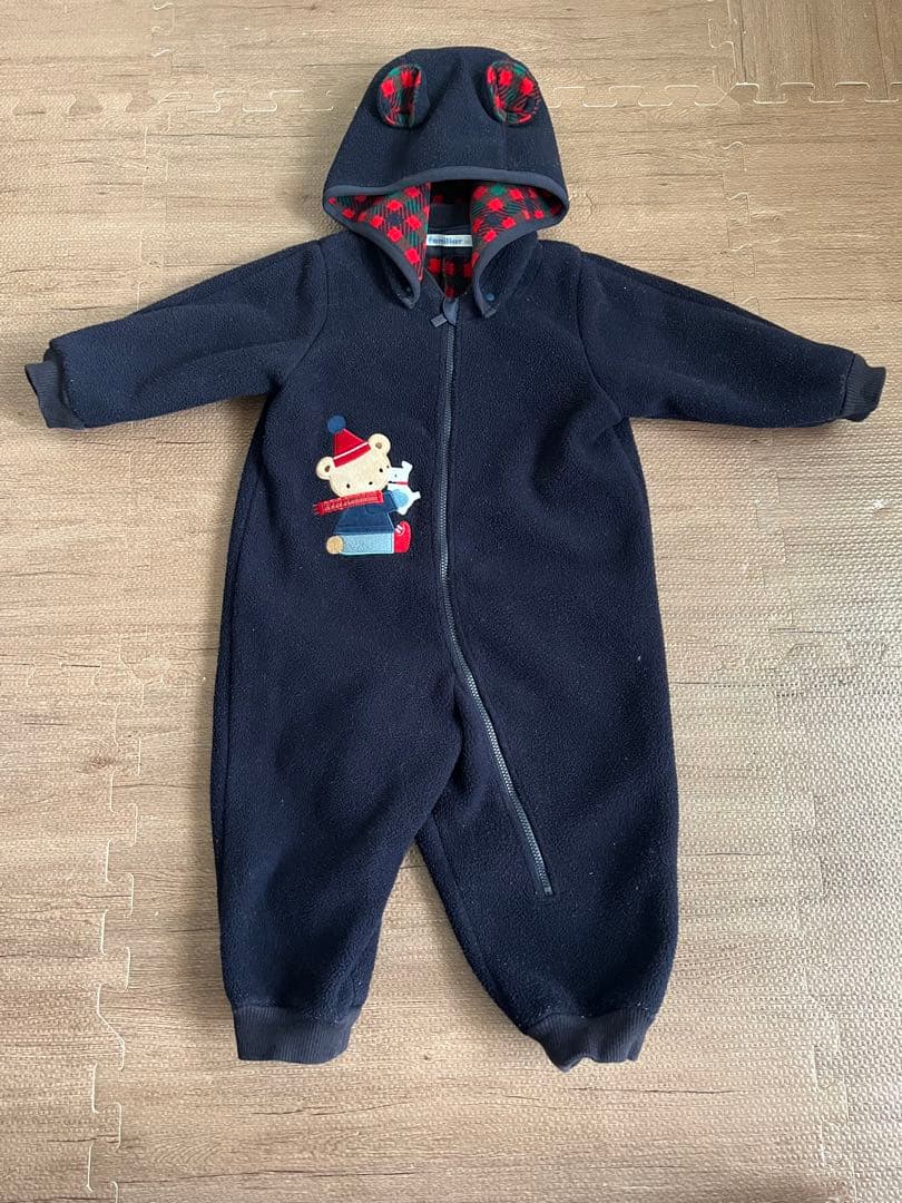 24日まで大幅値下げ 現行品　ファミリア　ジャンプスーツ　80 コート