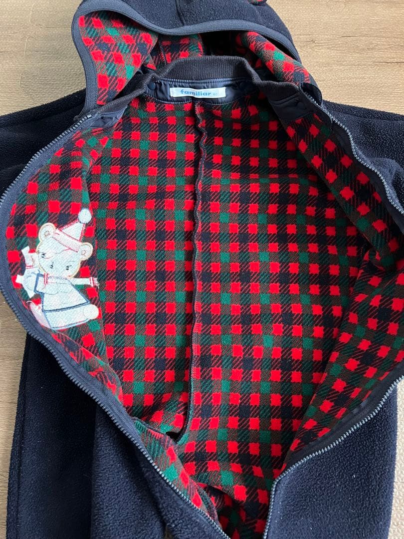 24日まで大幅値下げ 現行品　ファミリア　ジャンプスーツ　80 コート