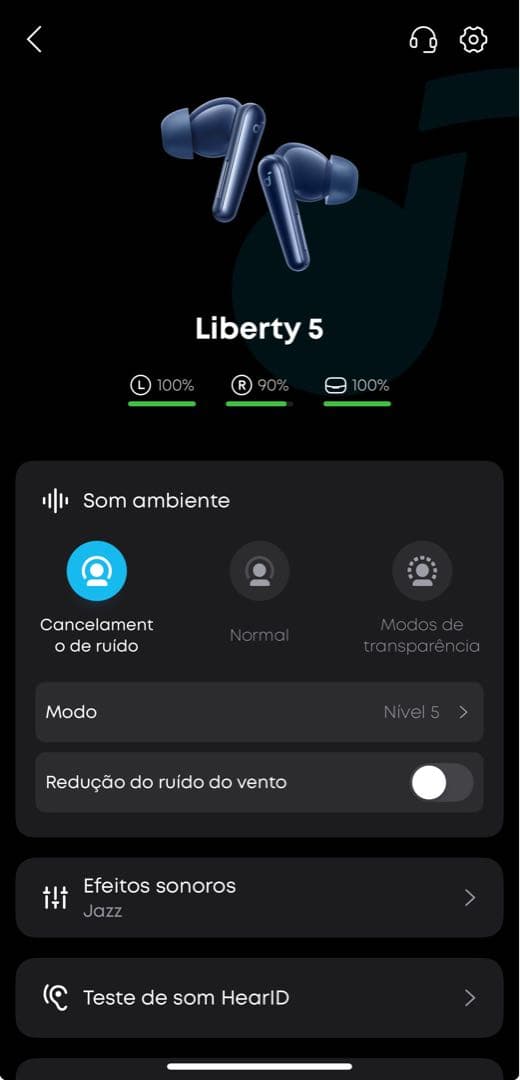 Liberty 5 ワイヤレスイヤホン 青