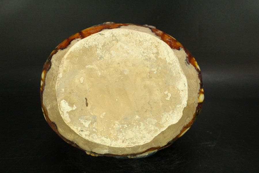 中国美術 唐三彩 貼馬紋 注瓶 壷 高29cm 希少(LC241)