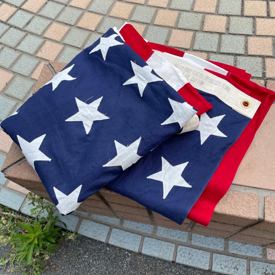 特大BIG！40s〜50s 48星 星条旗アメリカアンティークUSAヴィンテージ
