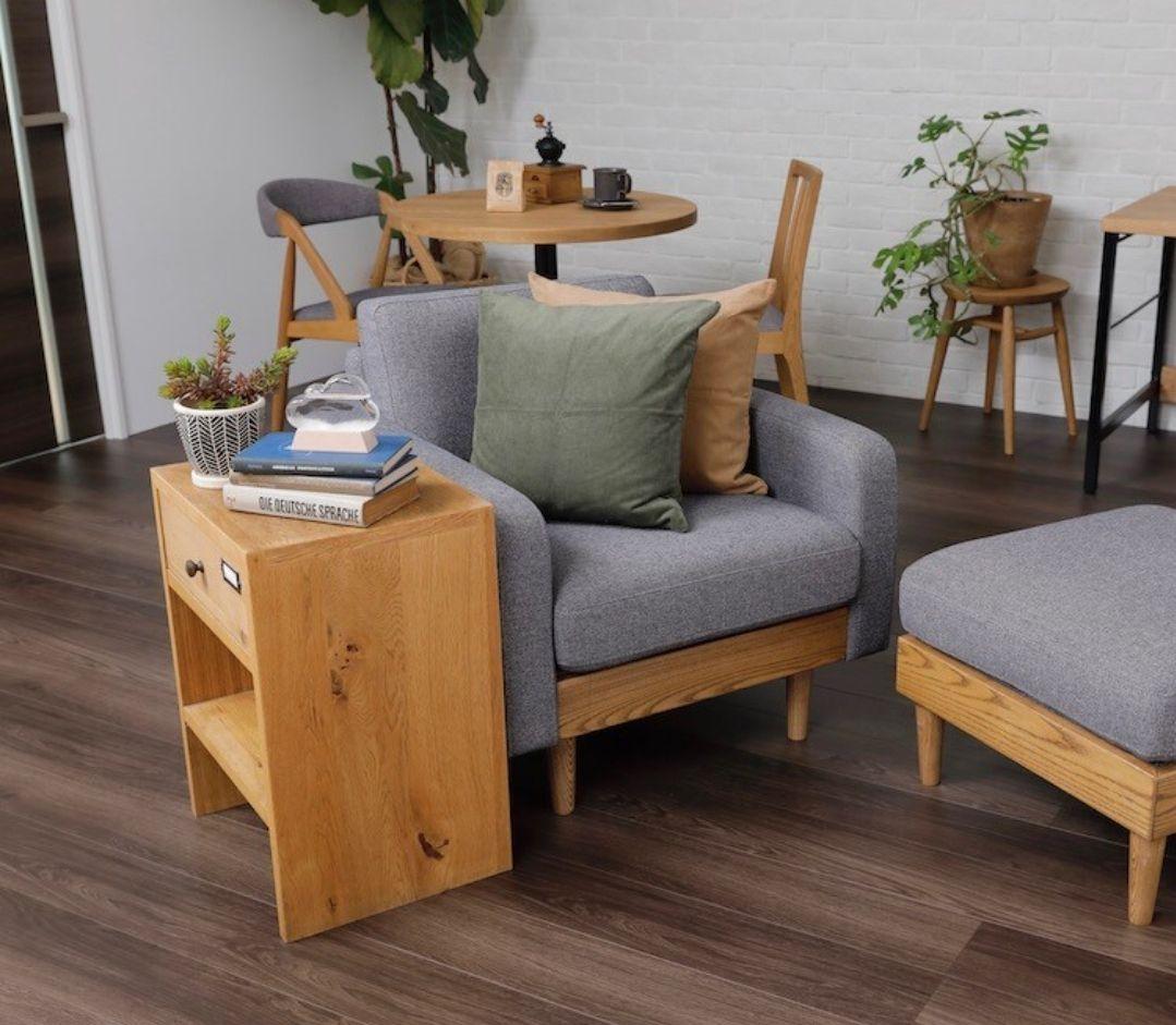 【廃盤☆希少】関家具　AURO アウロ サイドテーブル　オーク材