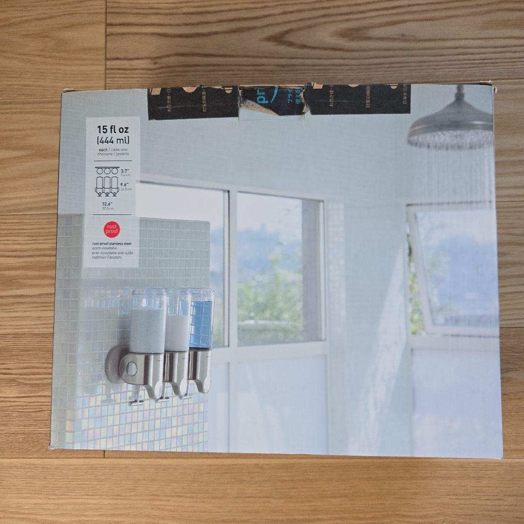 simplehuman ウォールマウントポンプ　444ml×3