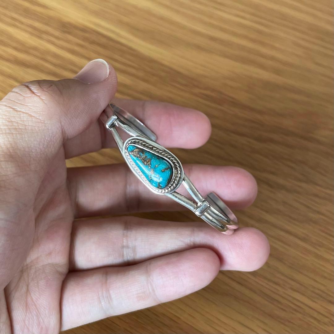 アクセサリー vintage turquoise silver925 bangle