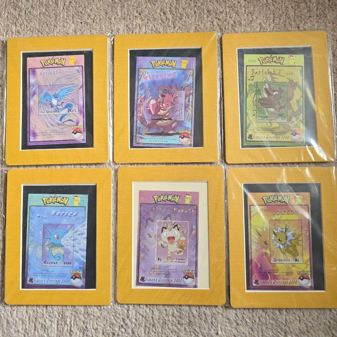 ポケットモンスター 【正規品】海外切手シート 6柄 バラ売り可