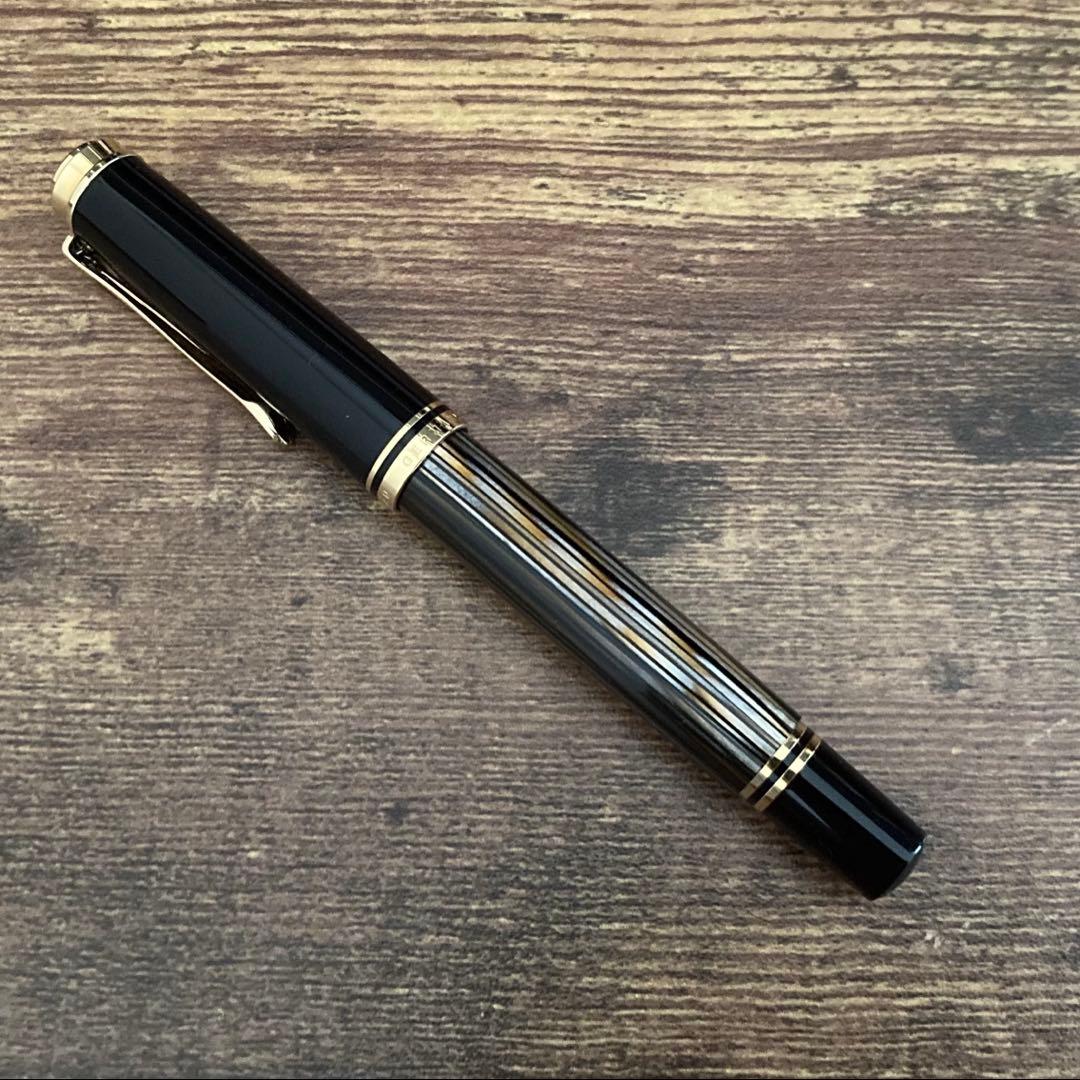 限定品 Pelikan 万年筆 スーベレーン M400 茶縞