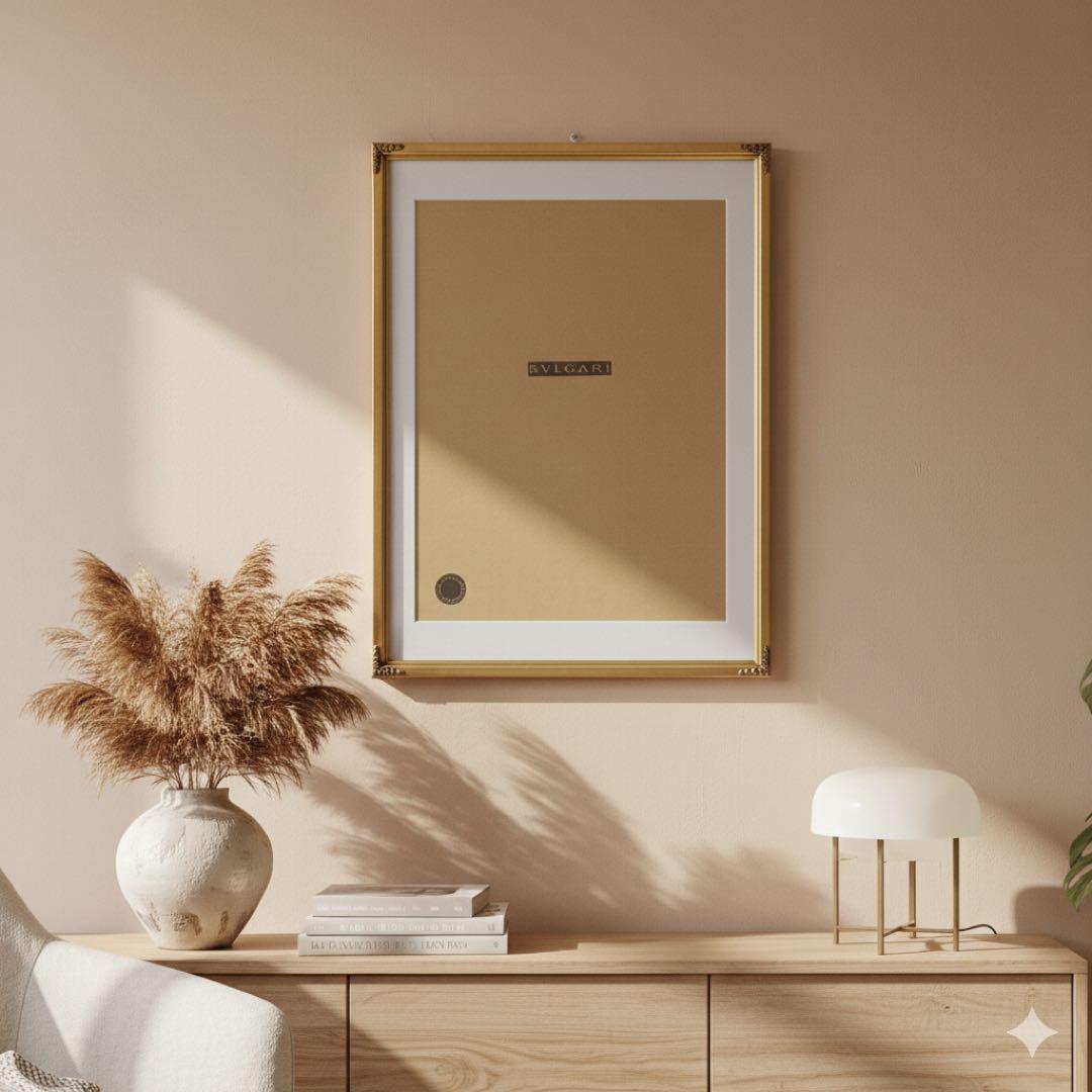 【一点もの！ヴィンテージ】ゴールドの大きなフレーム（額縁）アンティーク