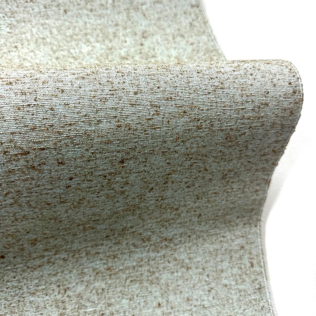 帯4578 ●高級 正絹 ぜんまい紬 名古屋帯