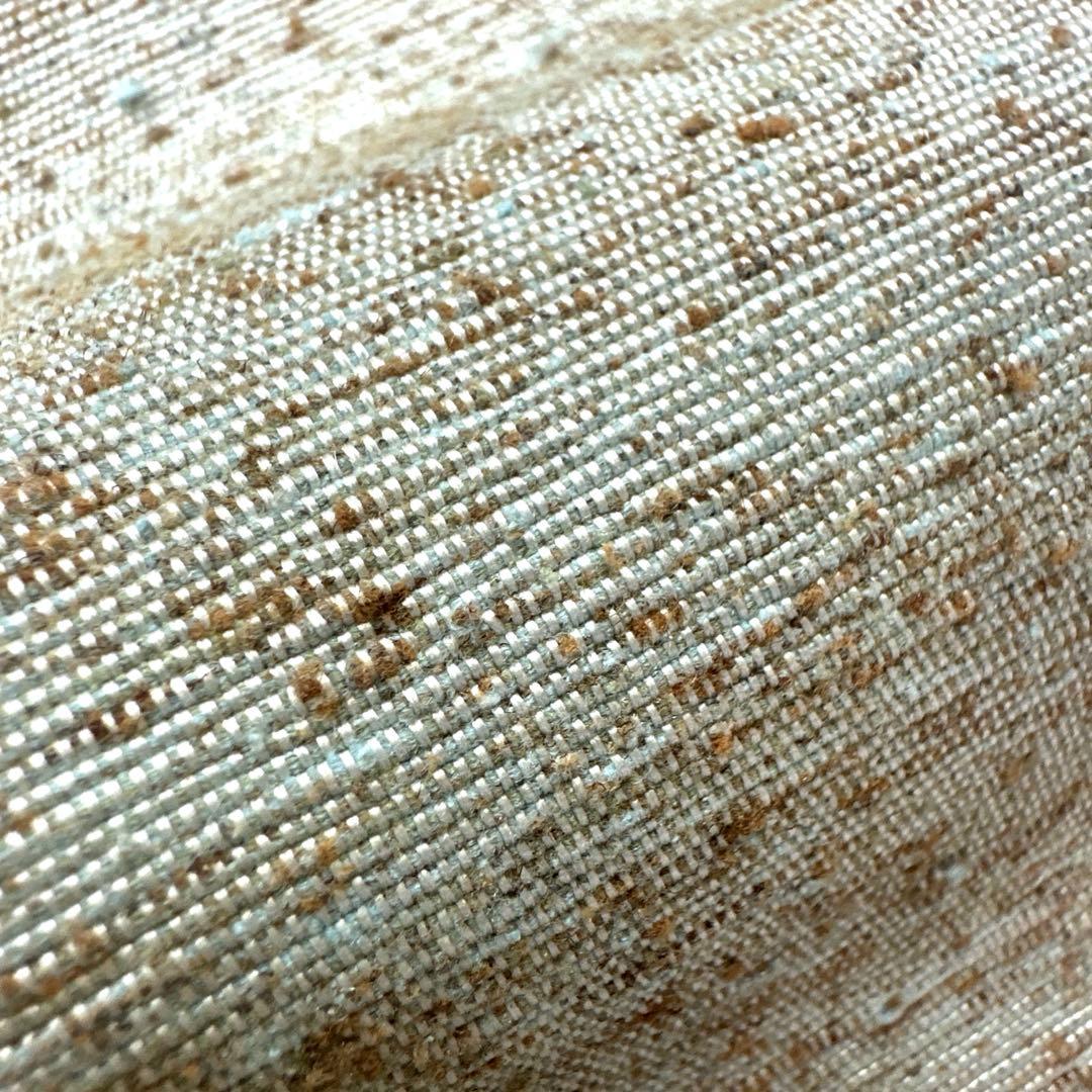 帯4578 ●高級 正絹 ぜんまい紬 名古屋帯