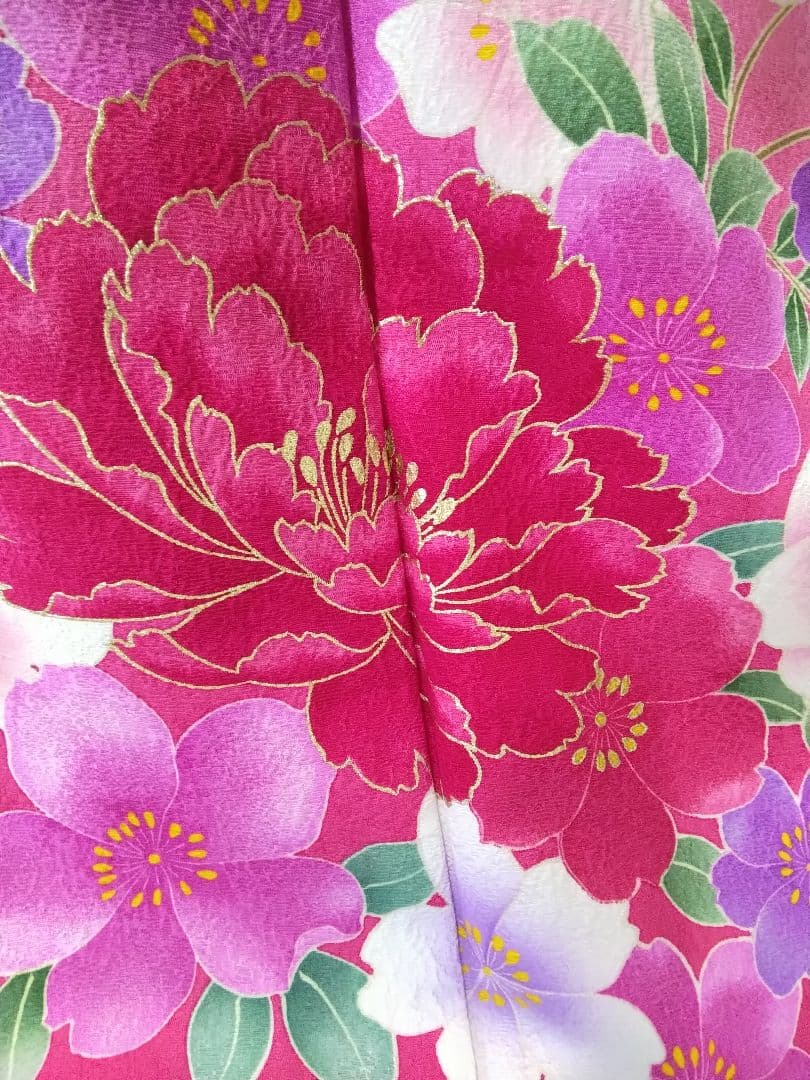 【専用】です‼️振袖、正絹未使用、重ね衿帯揚げ帯締め、袋帯襦袢、ガード加工落款