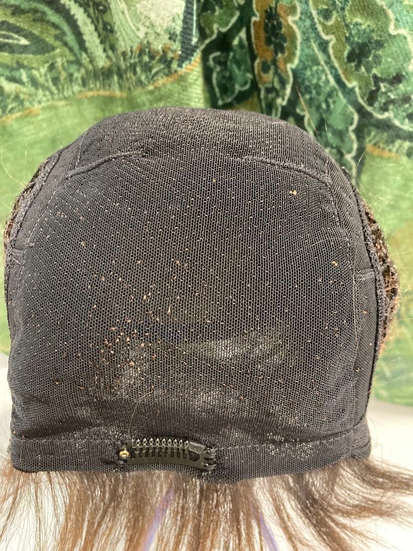 ☆マリブウィッグ☆耐熱人毛MIX☆ショートフルウィッグ ☆ブラウン 耐熱手植え☆