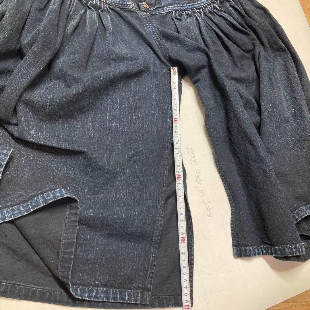 日*4様 KAPITAL ダークブルー ガウチョパンツ 袴パンツ　サイズ0