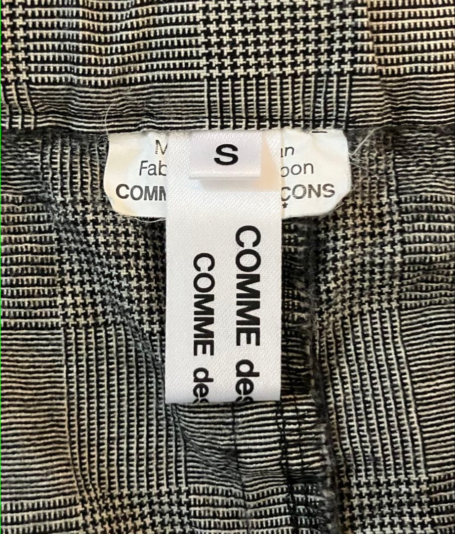 コムデギャルソンコムデギャルソン　サルエル ペンギンパンツ　チェック柄　コムコム