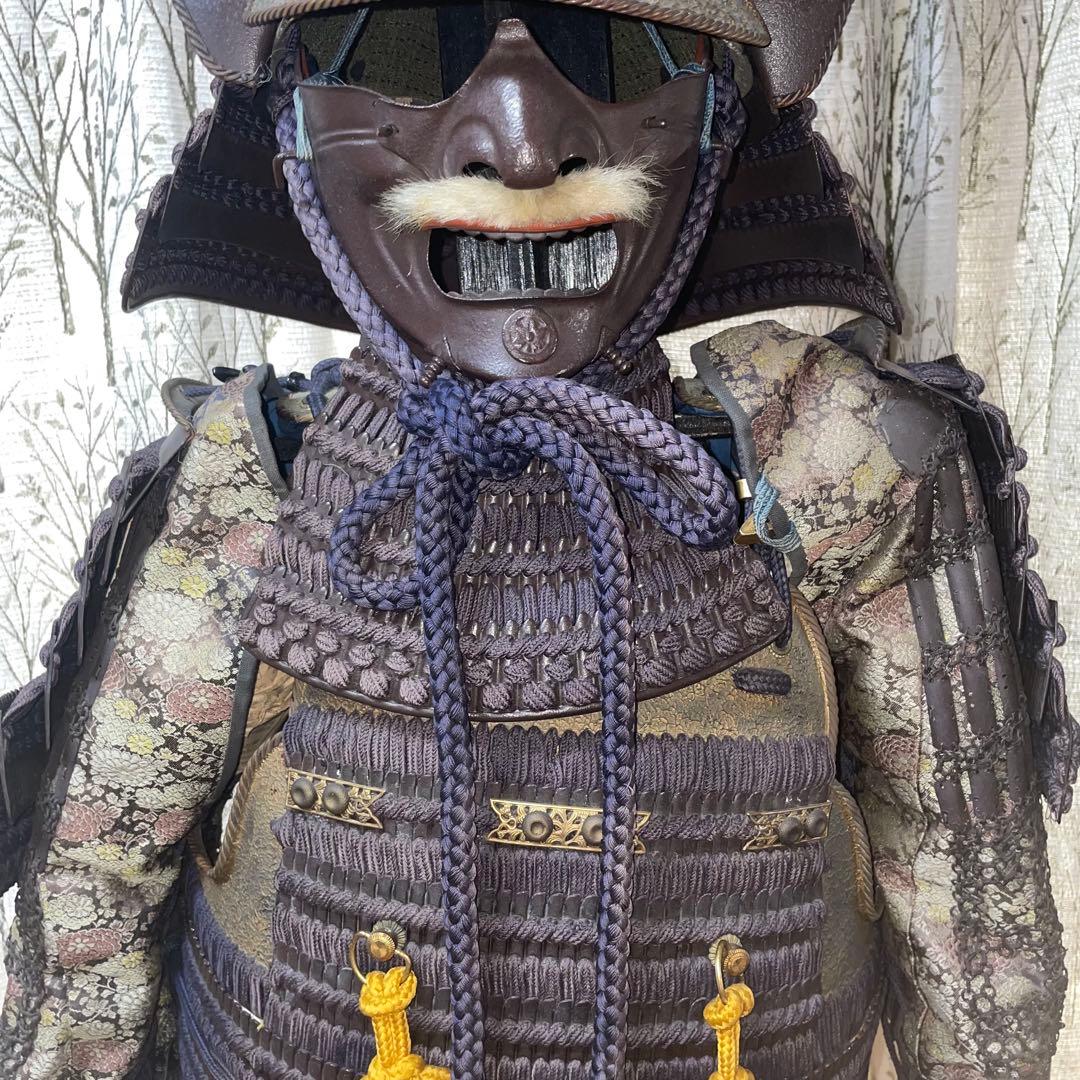 忠*読様 【希少銘品】薩摩住光忍作 甲冑一式 トンボ前立て兜 等身大武者鎧 専用