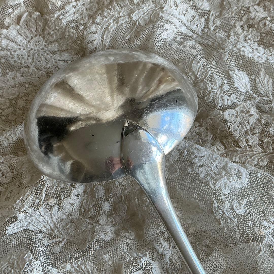 フランスアンティーク　すずらん　ERCUIS　レードル（大）イニシャルモノグラム