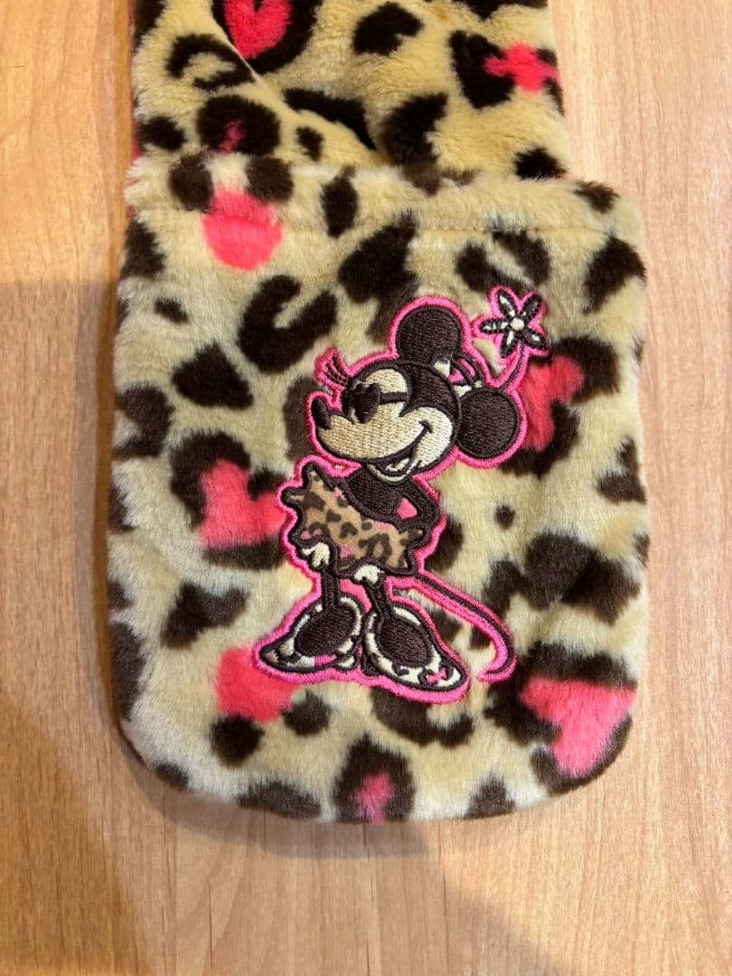 ミニーマウス ヒョウ柄キャップ