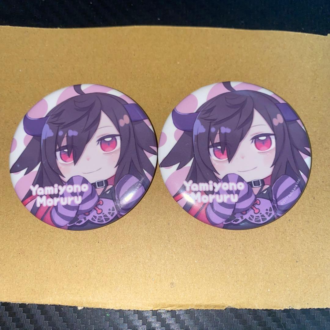 にじさんじ ぷち 闇夜乃モルル 缶バッジ 姫森ルーナ