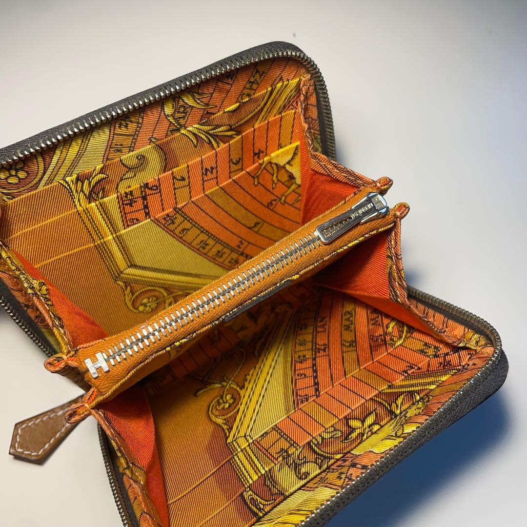 ✨美品　ファスナー新品　エルメス　アザップ　コンパクト　財布