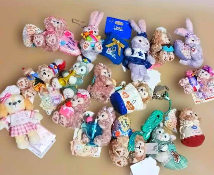 ダッフィー　シェリーメイ　ジェラトーニ　クッキー・アン　キーホルダーぬいぐるみ