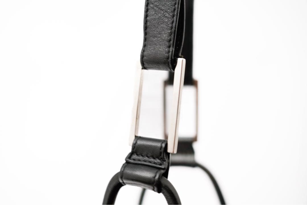 バッグ GUCCI TomFord Black Leather Shoulder Bag