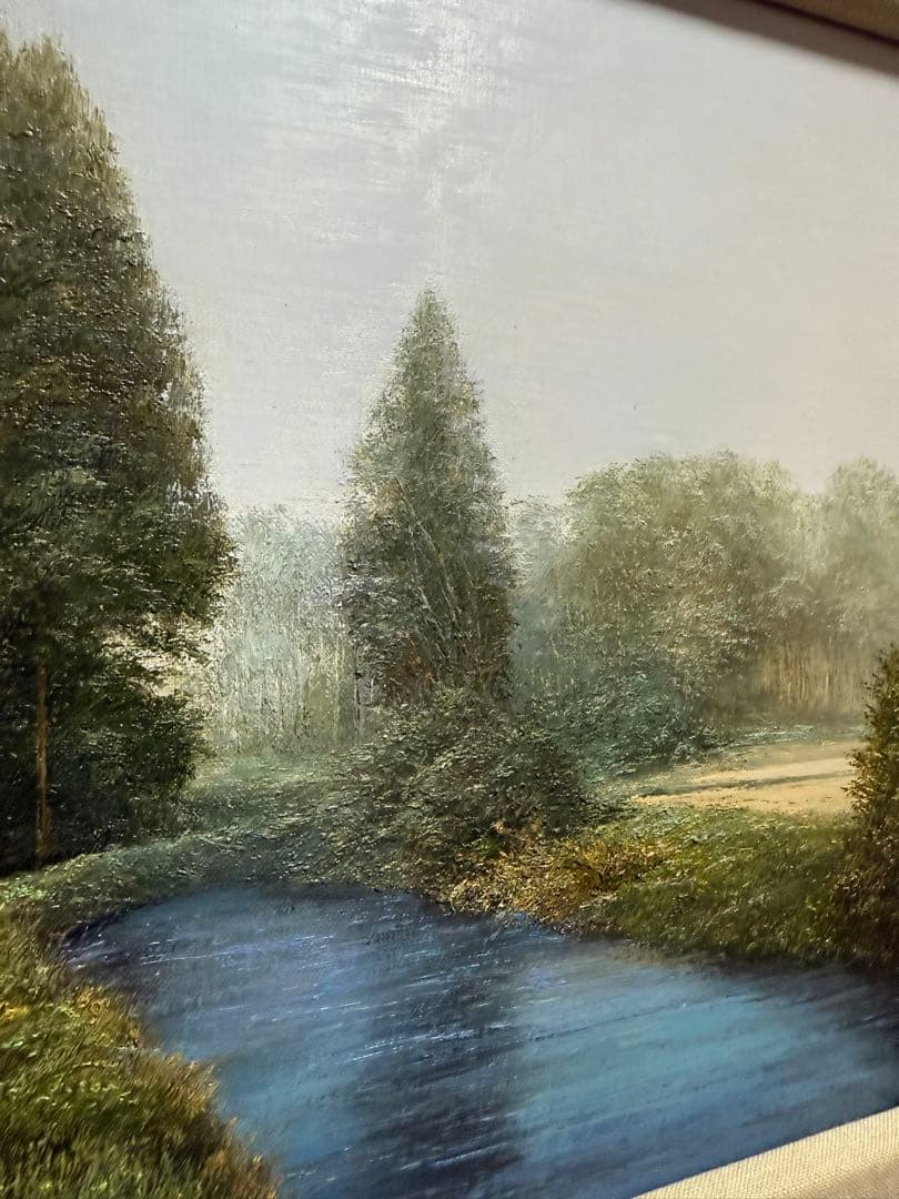 中村英夫　【朝霧】　真作　送料込み0908