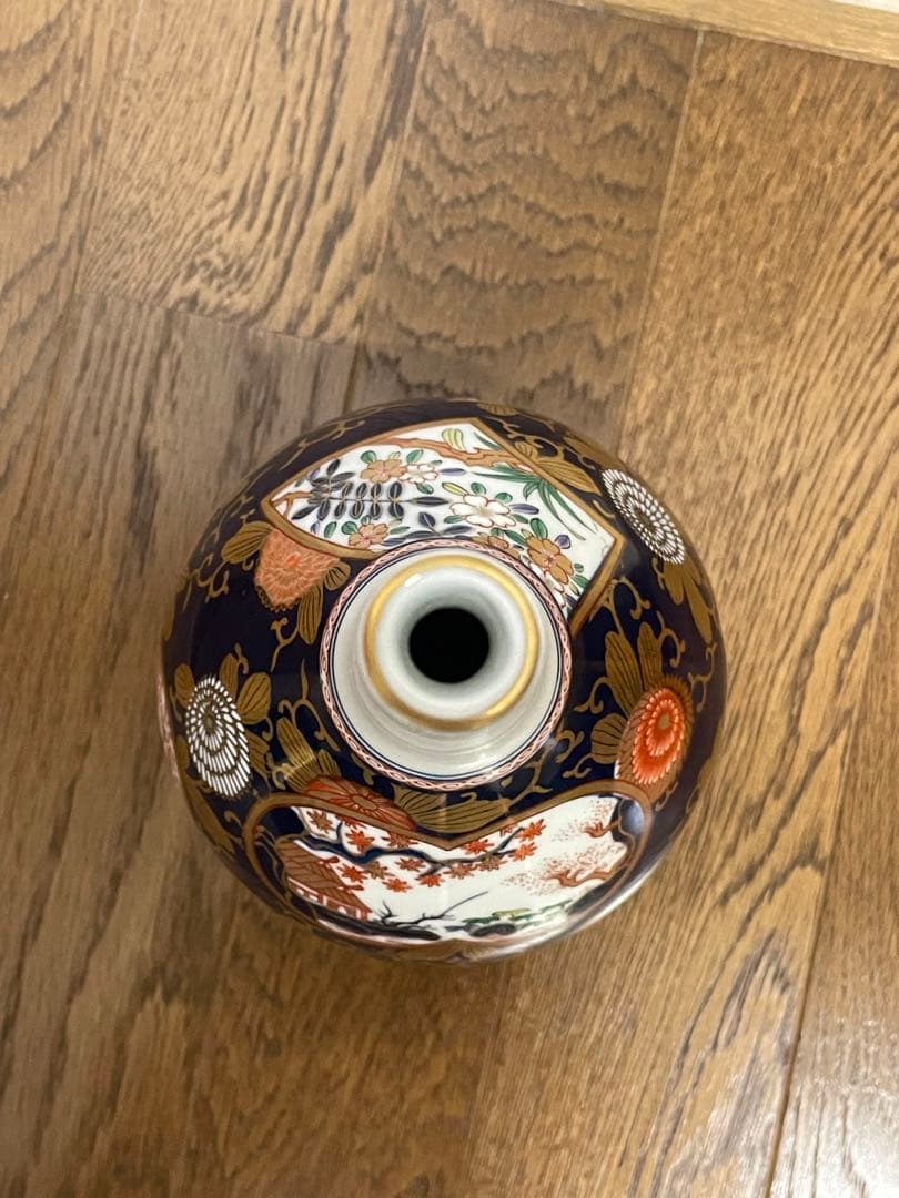 其泉　琳派古伊万里　一輪差　其泉作　其泉有田焼