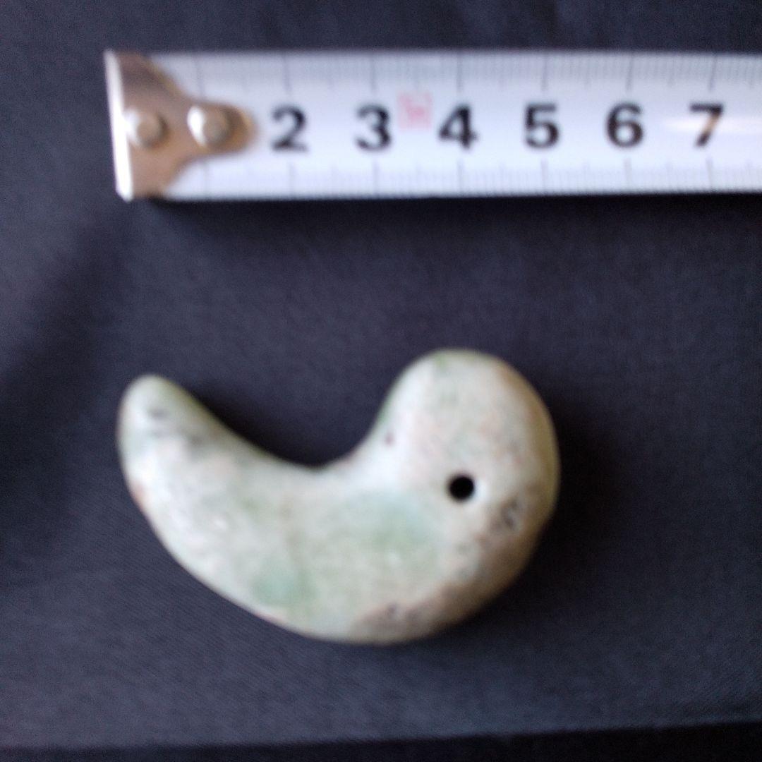 翡翠勾玉　ヒスイまがたま　糸魚川ヒスイ　古墳時代　宝石質ヒスイ　出土品