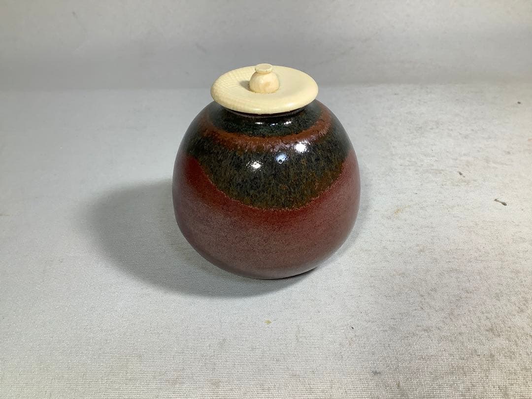 竜谷窯　茶入　宮川香雲　茶道具　送料無料