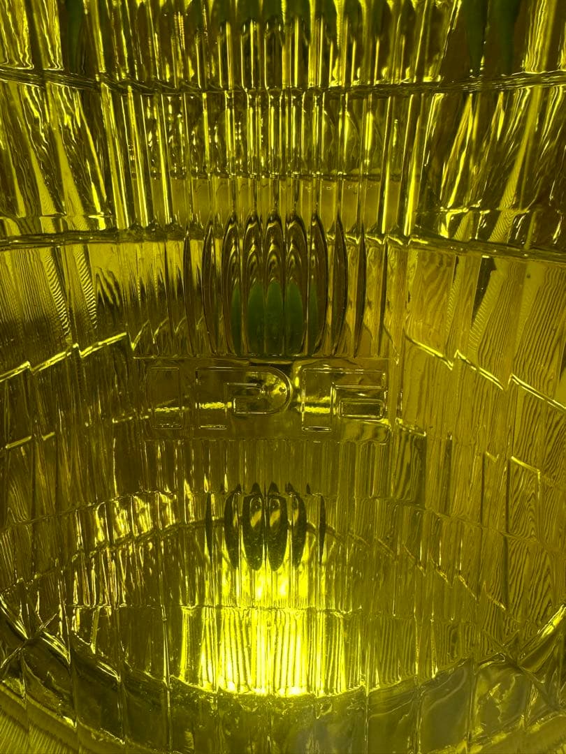 美品/当時物IPF凹みレンズ付きヘッドライトASSY/イエローレンズシビエ