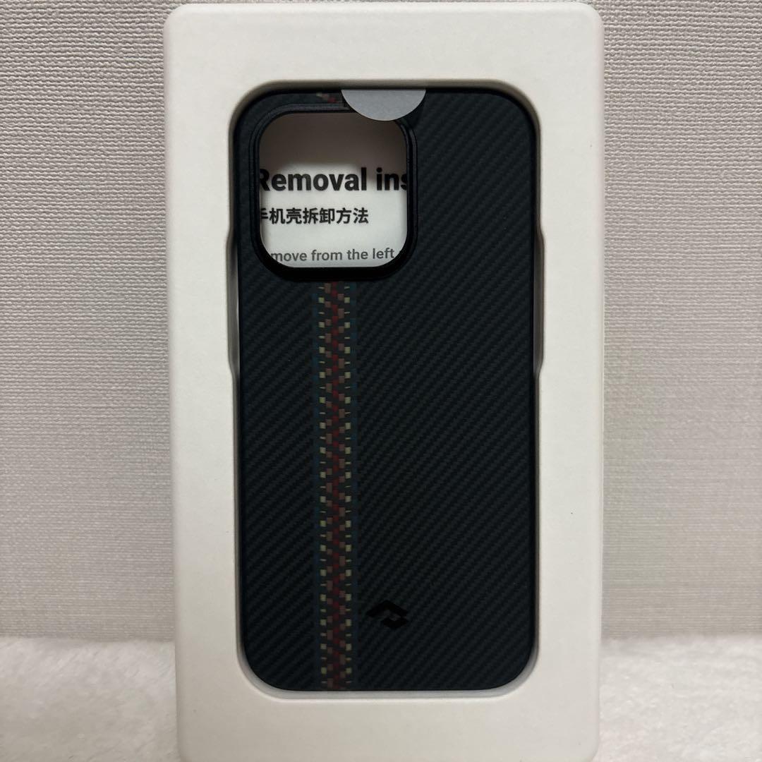 iPhone 14 Pro ケース 手帳型 MagSafe 黒 ブラック