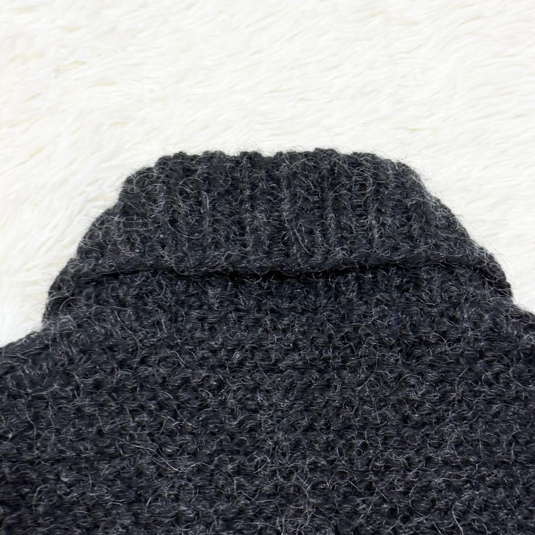 コムデギャルソンオム ニット ベスト ショールカラー ボタンベスト 厚手ニットM