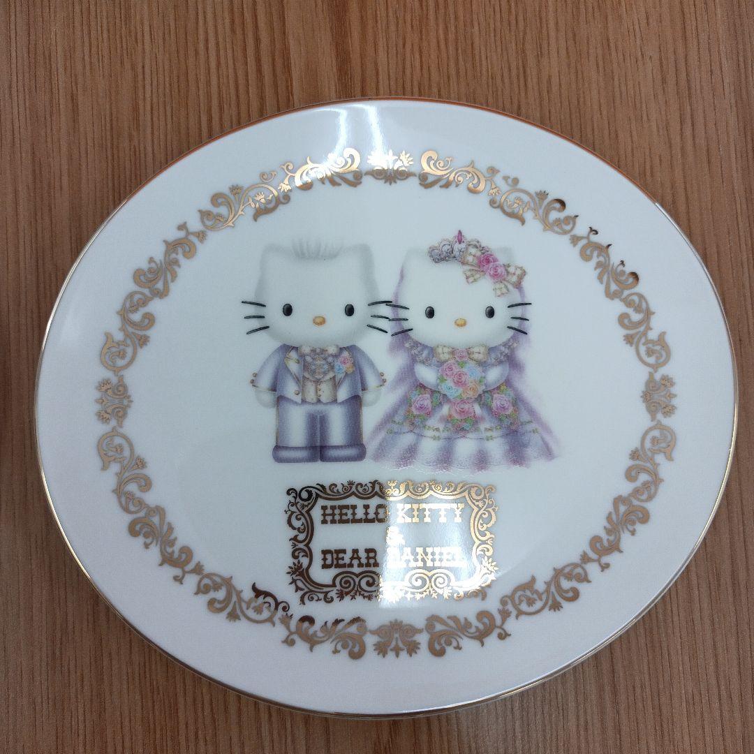 未使用/レア　キティダニエル ウエディング ケーキ皿セット プレート 絵皿