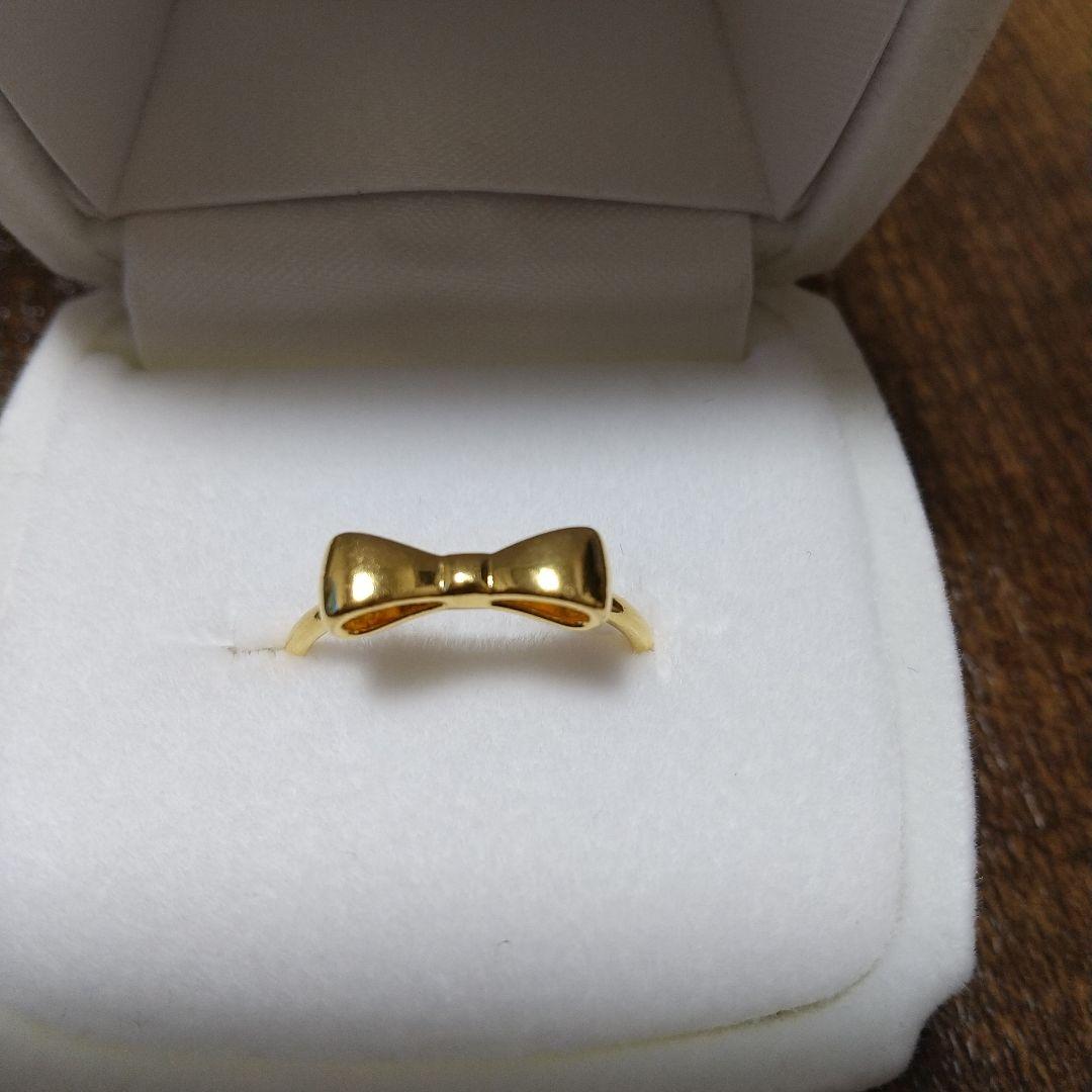 K24ゴールド リボンリング