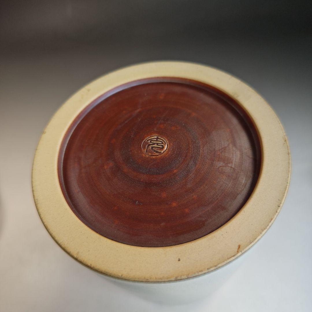 イ837 水指『手塚充』『安南写翡翠に楓の絵　水指　共箱』茶道具