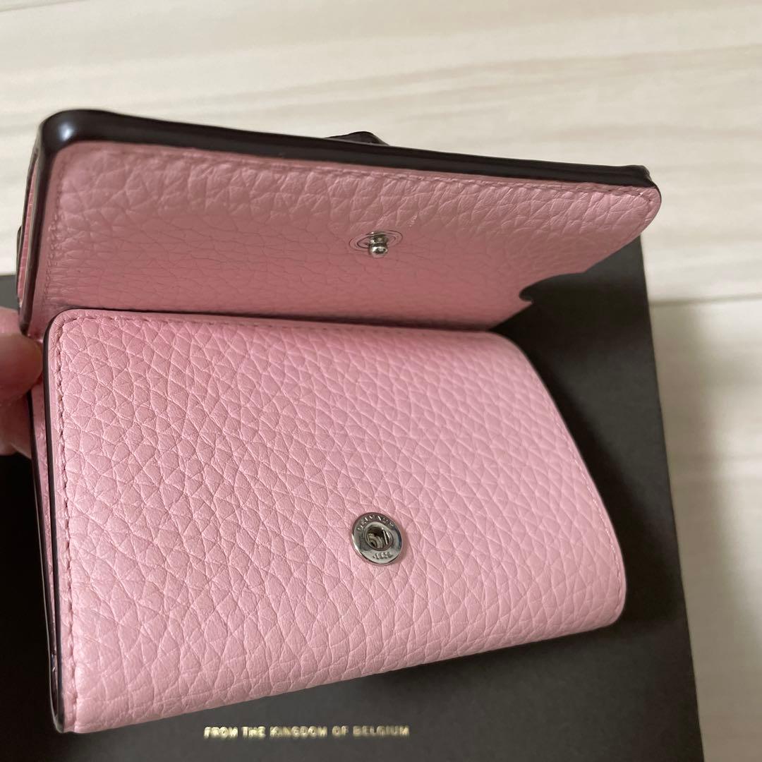 DELVAUX デルヴォー　三つ折り財布 ピンク