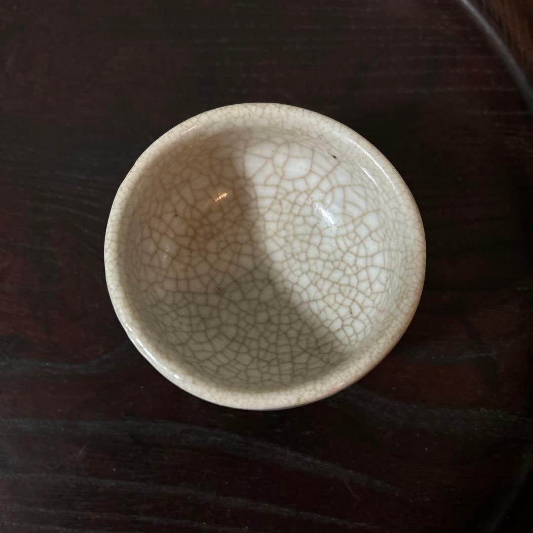 李朝　白磁ぐい呑み　盃　猪口　古伊万里　平佐　江戸時代　骨董　秦秀雄　白洲正子