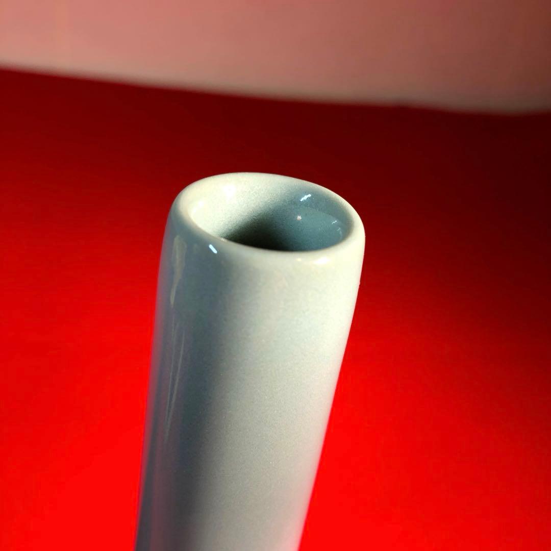 【茶道具】諏訪蘇山作　青磁鶴首花入　建仁寺竹田益州管長箱