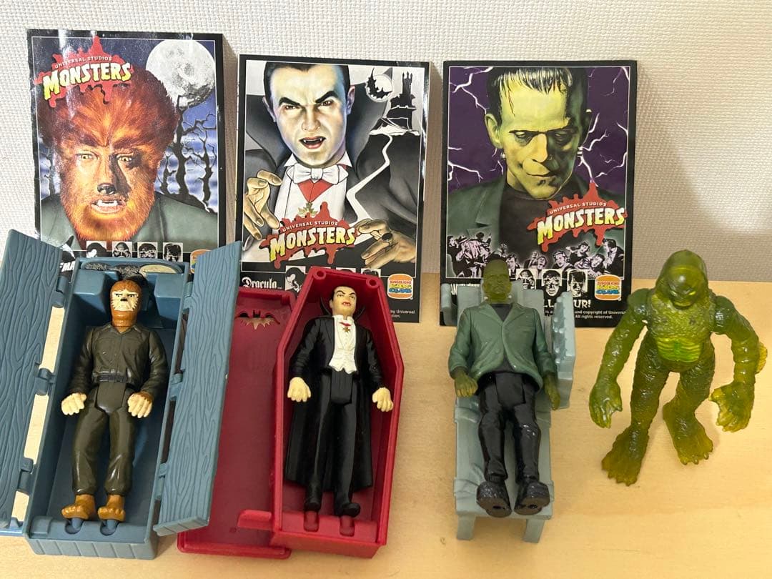 1997年ユニバーサル・モンスターズ バーガーキング4点コンプリートセット