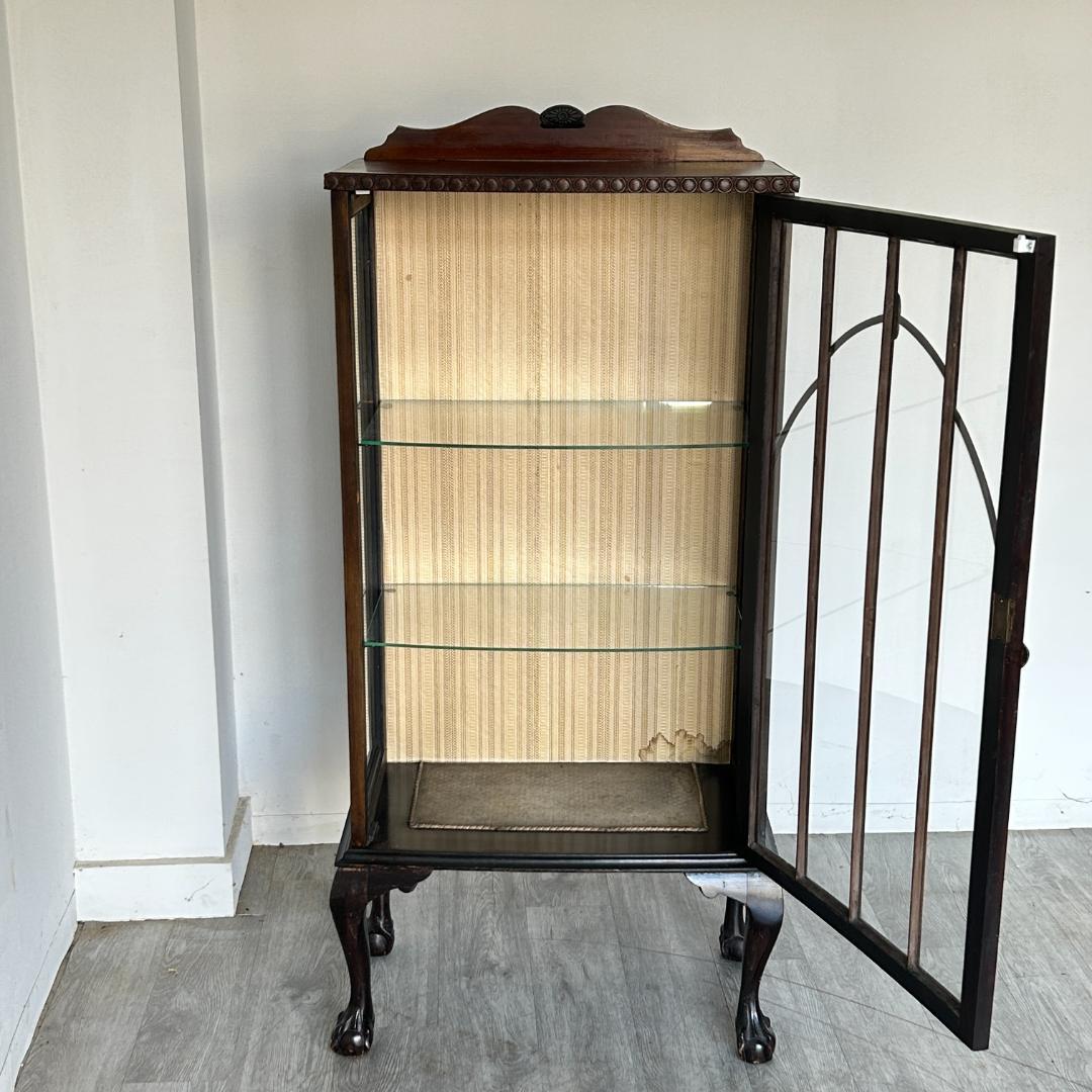 イギリス アンティーク家具 ディスプレイ キャビネット 1930年頃 768A
