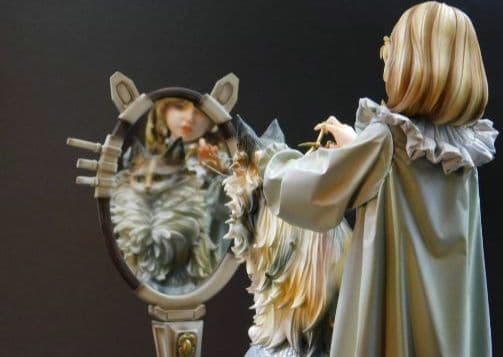 CAT HAIR CUT 1/7scale ガレージキット　完成品　フィギュア