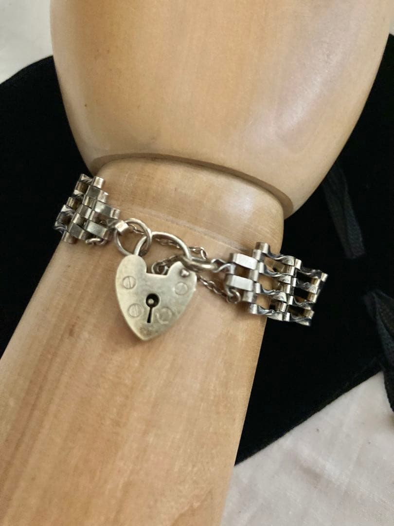 ビンテージシルバーブレス4連チェ-ン(デットストック)