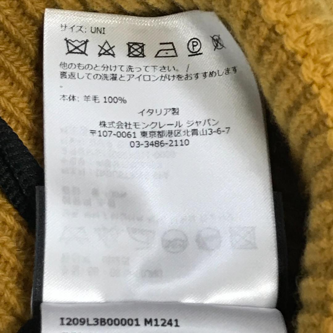 イエロー　MONCLER PALM ANGELS　ニットキャップ　モンクレール