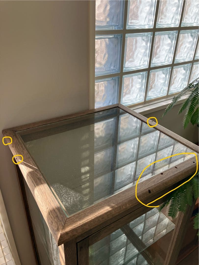 【タロスケ】icca イッカ ガラス ショーケース キャビネット