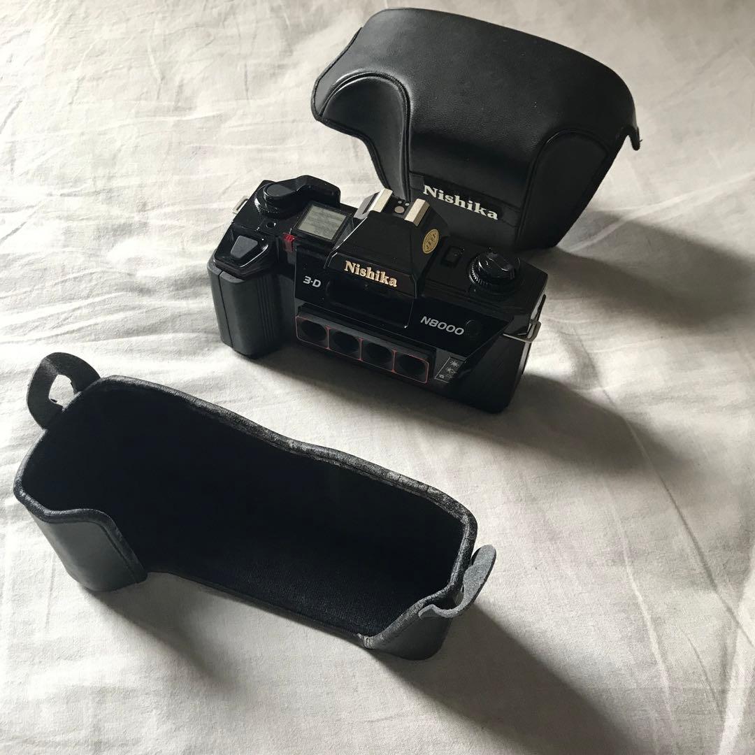 Nishika N8000 3Dフィルムカメラ　純正レザーケース付き