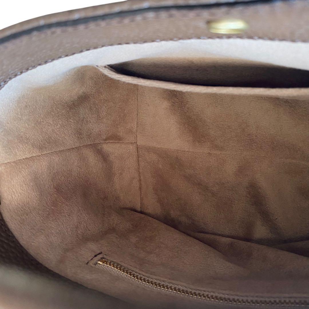 CH!III チーバッグ【美品】シュリンクレザー バスケット ブラウン