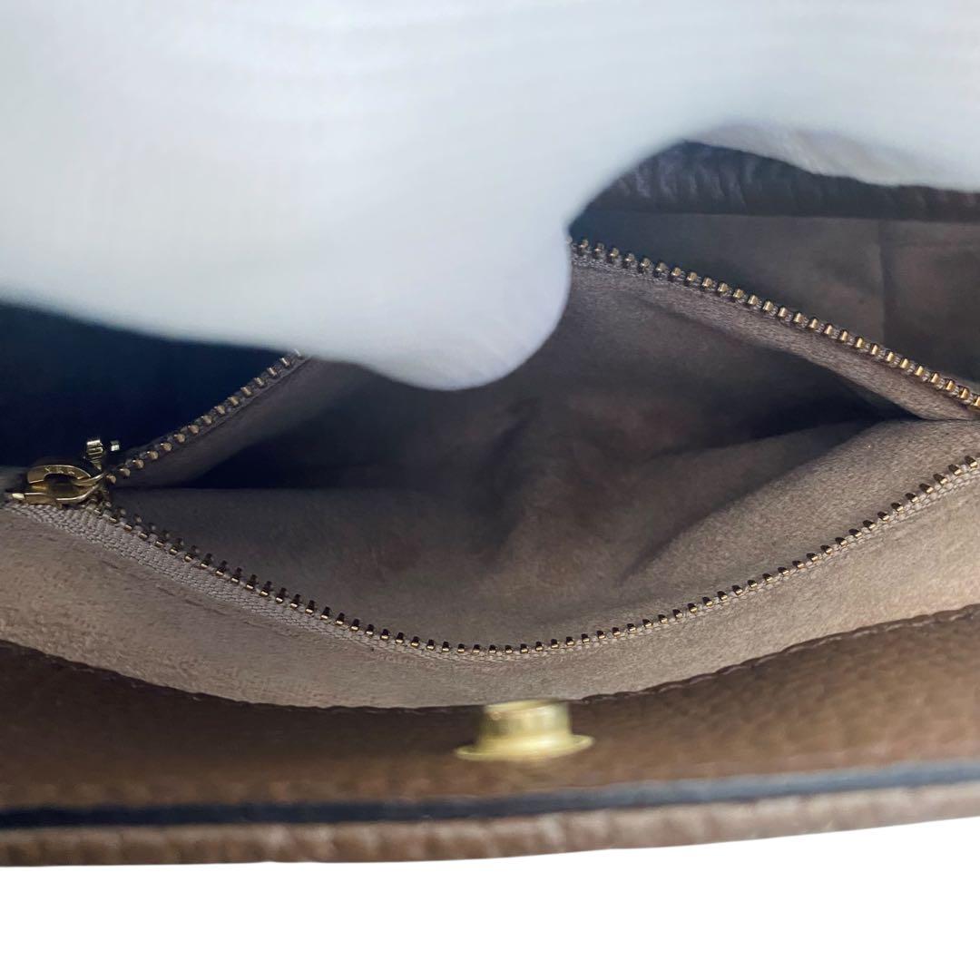 CH!III チーバッグ【美品】シュリンクレザー バスケット ブラウン