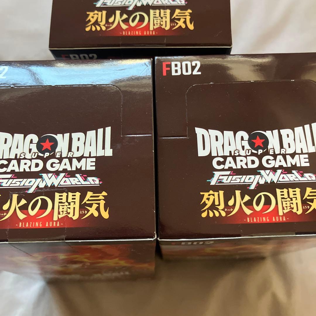 ドラゴンボールカードゲーム　烈火の闘気　3box 新品　テープ付き