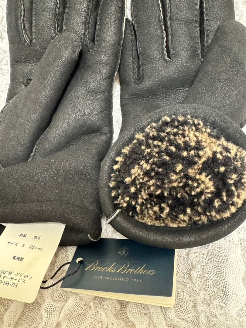 Brooks Brothers 羊革手袋 Sサイズ 黒