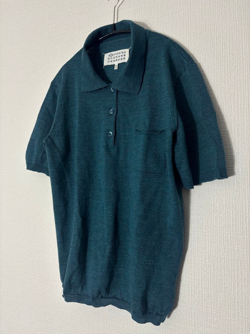 Maison Margiela 16AW ウールニット 半袖 ポロシャツ